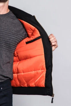 Solid Color MA-1 Bomber Jacket -Victorious JK735 BLK 5