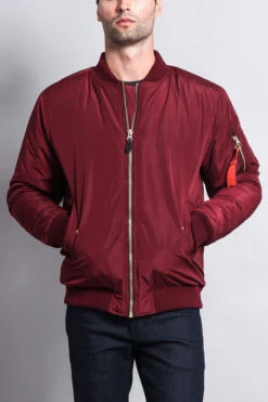 Solid Color MA-1 Bomber Jacket -Victorious JK735 BRG 1