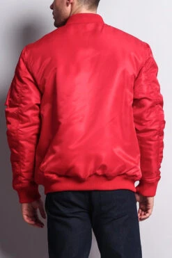 Solid Color MA-1 Bomber Jacket -Victorious JK735 RED 3