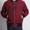 Contrast Lightweight Bomber Flight Jacket -Victorious JK752 BRG 1