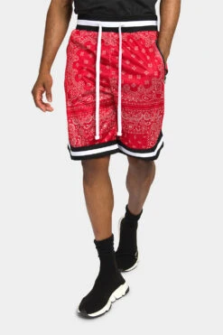 Pro Bandana Paisley Basketball Shorts -Victorious JS17 REN 1