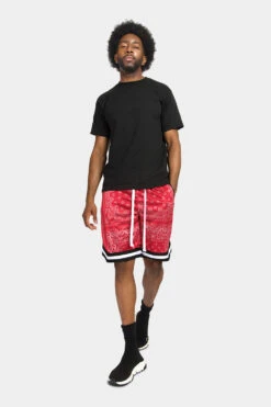 Pro Bandana Paisley Basketball Shorts -Victorious JS17 REN 5