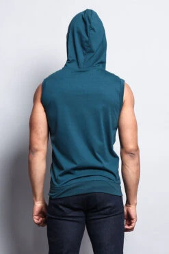 Eyelet Sleeveless Contrast Hoodie -Victorious SL888 6