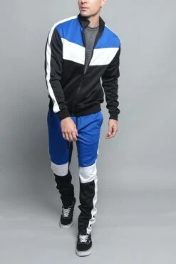 Tri Color Blocked Track Suit -Victorious ST553 RBL 5