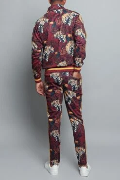 Royal Floral Tiger Track Suit -Victorious ST559 BRG 3
