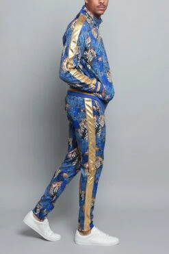 Royal Floral Tiger Track Suit -Victorious ST559 RBL 4