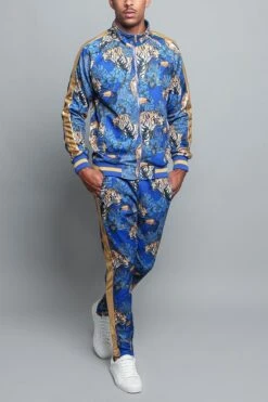 Royal Floral Tiger Track Suit -Victorious ST559 RBL 5