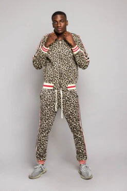 Leopard Track Suit Set -Victorious ST567 BRN 5