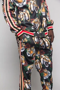 G Striped Tiger Track Suit Set -Victorious ST569 BLK 6