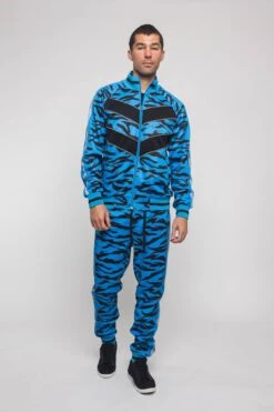 Reflective Tape Tiger Stripe Tracksuit
