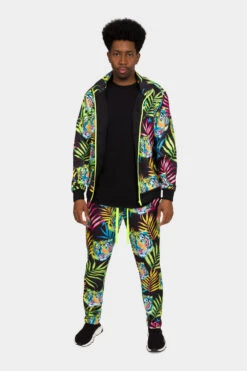 Bright Floral Tracksuit 22 Bright Floral Tracksuit -Victorious ST802 BLK 1