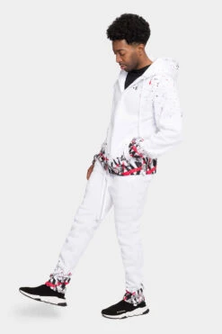 Paint Splatter Fleece Tracksuit -Victorious ST806 WRD 2