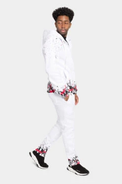 Paint Splatter Fleece Tracksuit -Victorious ST806 WRD 4