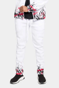 Paint Splatter Fleece Tracksuit -Victorious ST806 WRD 5