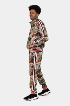G Striped Floral Tiger Track Suit Set -Victorious ST808 CAM 3