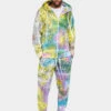 Bandana Paisley Tie Dye Track Suit -Victorious ST857 MTI 1