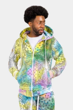 Bandana Paisley Tie Dye Track Suit -Victorious ST857 MTI 6