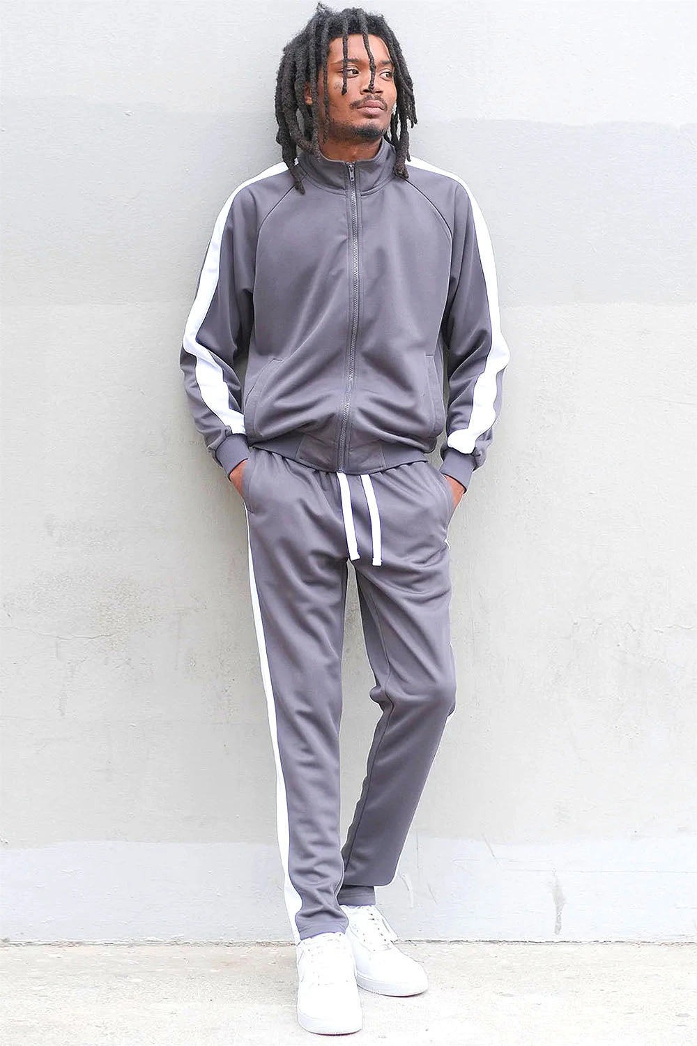 Essential Side Stripe Track Suit 6 Essential Side Stripe Track Suit - Image 4