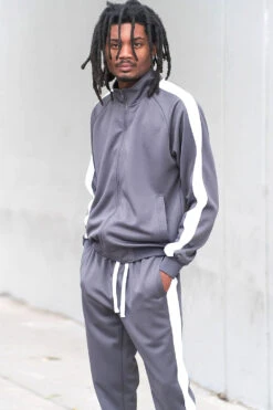 Essential Side Stripe Track Suit 21 Essential Side Stripe Track Suit -Victorious ST868 CHC 3