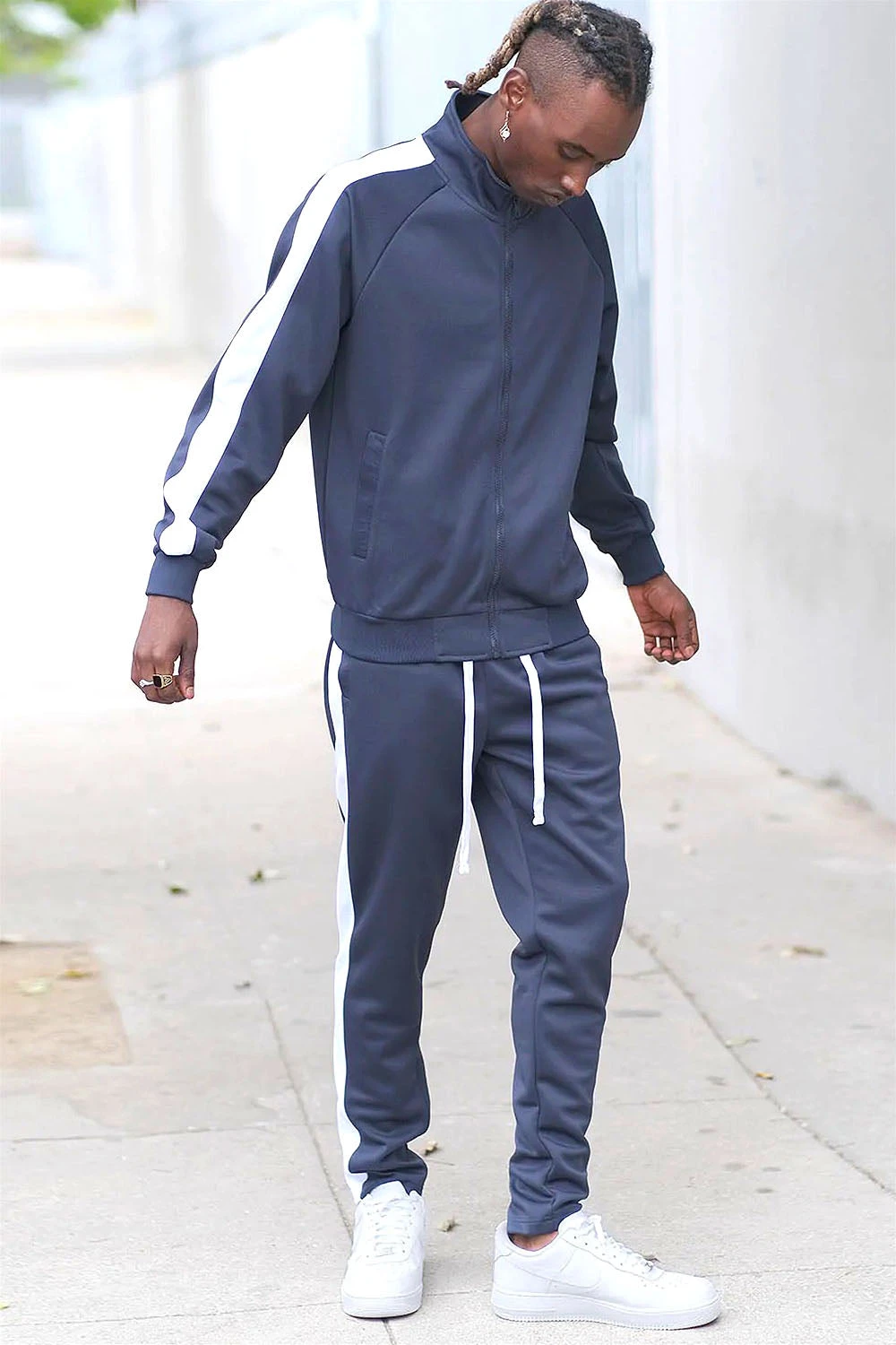 Essential Side Stripe Track Suit 13 Essential Side Stripe Track Suit - Image 11