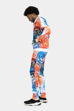 Tie Dye Tiger King Tracksuit 38 Tie Dye Tiger King Tracksuit -Victorious ST872 SUNSET 2