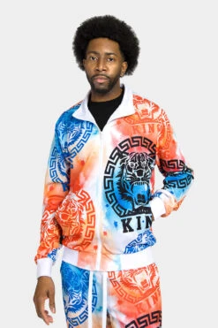 Tie Dye Tiger King Tracksuit 41 Tie Dye Tiger King Tracksuit -Victorious ST872 SUNSET 6