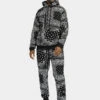 Bandana Paisley Fleece Tracksuit 1 Bandana Paisley Fleece Tracksuit -Victorious ST875 BLK 1