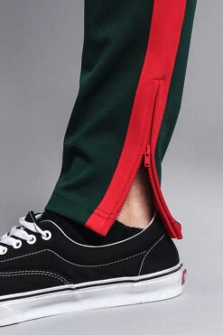 Men's Slim Fit Dual Stripe Track Pants -Victorious TR513 GRN 6
