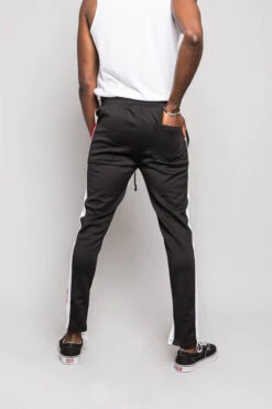 Two Tone Color Blocked Track Pants -Victorious TR544 RDB 3