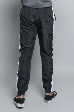 Striped Windbreaker Track Pants 34 Striped Windbreaker Track Pants -Victorious TR573 BLK 3