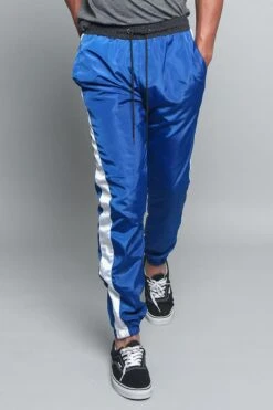 Striped Windbreaker Track Pants 26 Striped Windbreaker Track Pants -Victorious TR573 RBL 5