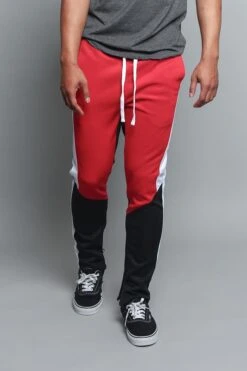 Thunderbolt Contrast Track Pants 36 Thunderbolt Contrast Track Pants -Victorious TR587 RED 5