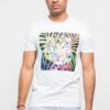 Colorful Tiger Savage T- Shirt -Victorious TS342 WHT 1
