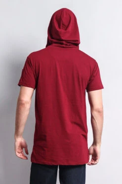 Hooded MA-1 Bomber Flight Style T-Shirt -Victorious TS7019 BRG 7