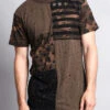 Star Print Block Camo Splatter T-Shirt -Victorious TS7040 OLV 1