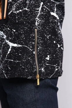 Metallic American Flag Marble Print T-Shirt -Victorious TS7053 BLG 5