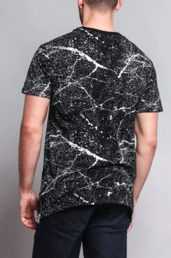 Metallic American Flag Marble Print T-Shirt -Victorious TS7053 BLS 3