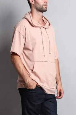 Men's Over Sized Hooded T-Shirt 40 Men's Over Sized Hooded T-Shirt -Victorious TS7065 DPK 4