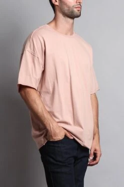 Men's Basic Over Sized T-Shirt -Victorious TS7066 DPK 4