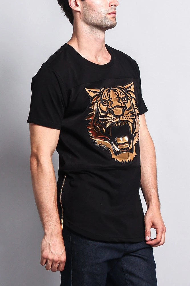3D Metallic Embossed Tiger T-Shirt 11 3D Metallic Embossed Tiger T-Shirt - Image 9