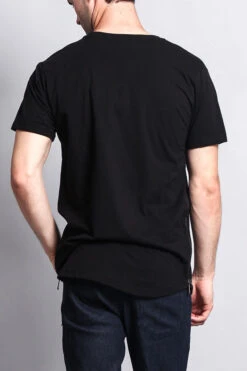 3D Metallic Embossed Tiger T-Shirt 29 3D Metallic Embossed Tiger T-Shirt -Victorious TS7075 BLK 3