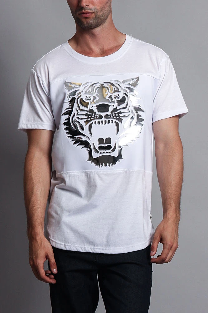 3D Metallic Embossed Tiger T-Shirt 4 3D Metallic Embossed Tiger T-Shirt - Image 2