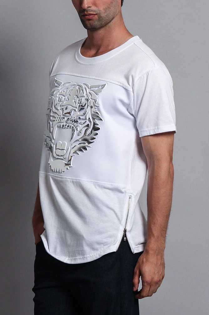 3D Metallic Embossed Tiger T-Shirt 5 3D Metallic Embossed Tiger T-Shirt - Image 3