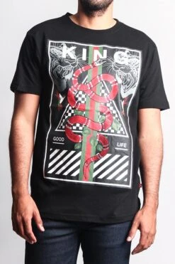 King Snake T-Shirt -Victorious TS7145 BLK 1