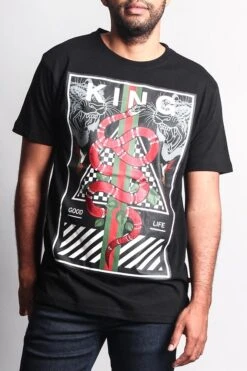 King Snake T-Shirt -Victorious TS7145 BLK 2