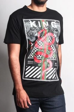 King Snake T-Shirt -Victorious TS7145 BLK 4