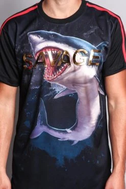 Men's Savage Shark T-Shirt -Victorious TS7161 BLK 6