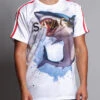 Men's Savage Shark T-Shirt 2 Men's Savage Shark T-Shirt -Victorious TS7161 WHT 1