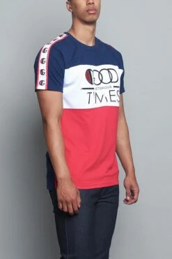 Good Times Taped T-Shirt -Victorious TS7190 NVY 4