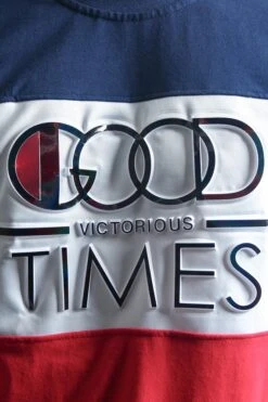 Good Times Taped T-Shirt -Victorious TS7190 NVY 6